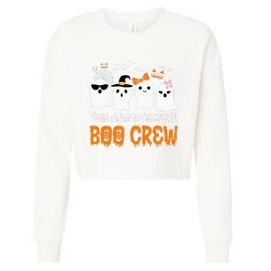 Team Paraprofessional Boo Crew Pumpkin Scary Halloween Cropped Pullover Crew