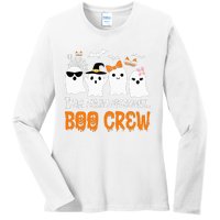 Team Paraprofessional Boo Crew Pumpkin Scary Halloween Ladies Long Sleeve Shirt