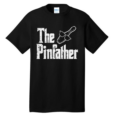 The Pinfather Bowling Dad Fathers Day Bowler Daddy Papa Tall T-Shirt