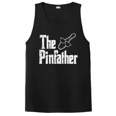 The Pinfather Bowling Dad Fathers Day Bowler Daddy Papa PosiCharge Competitor Tank