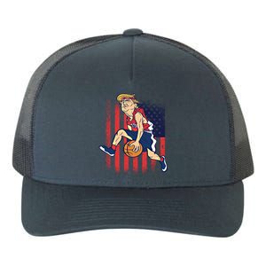 Trump Playing Basketball Funny President Sports Lover Gift Great Gift Yupoong Adult 5-Panel Trucker Hat