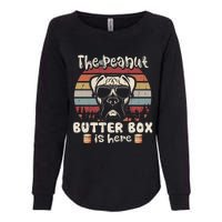 The Peanut Butter Box Is Here Funny Boxer Lovers Womens California Wash Sweatshirt