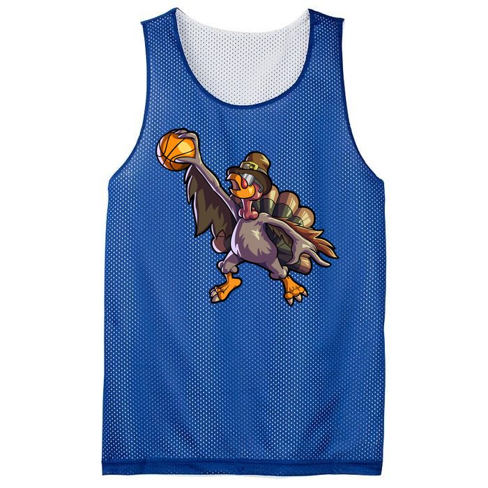 Turkey Playing Basketball Thanksgiving Boys Turkey Gift Mesh Reversible Basketball Jersey Tank