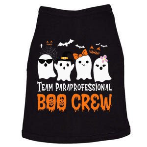 Team Paraprofessional Boo Crew Halloween Ghost Doggie Tank