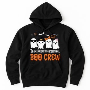 Team Paraprofessional Boo Crew Halloween Ghost Hoodie