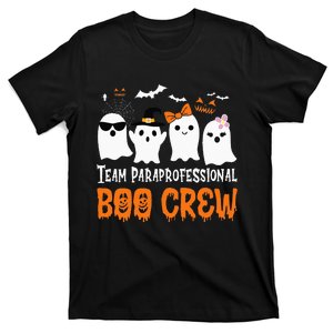 Team Paraprofessional Boo Crew Halloween Ghost T-Shirt