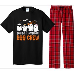 Team Paraprofessional Boo Crew Halloween Ghost Pajama Set