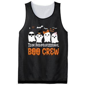 Team Paraprofessional Boo Crew Halloween Ghost Mesh Reversible Basketball Jersey Tank