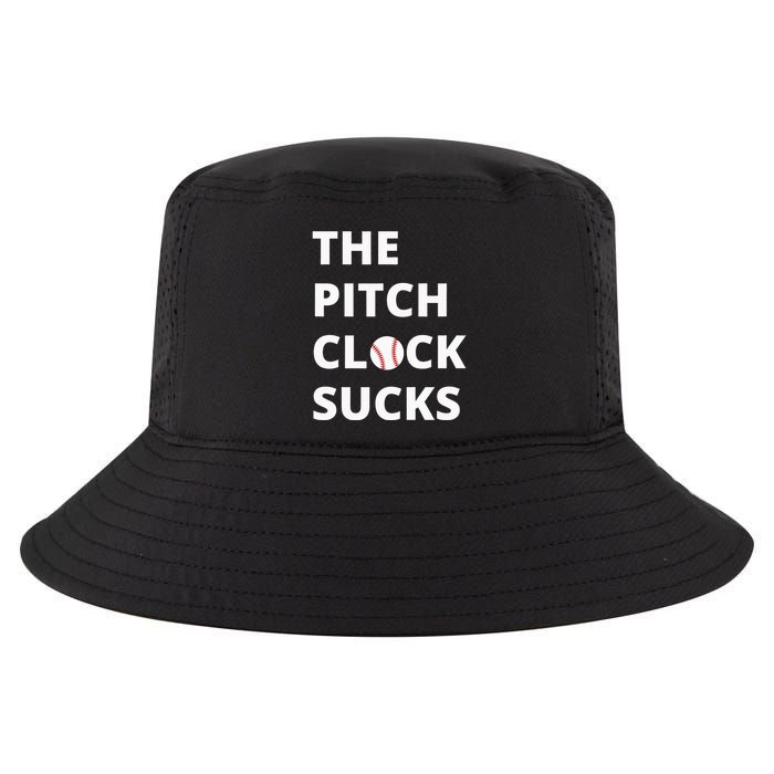 The Pitch Clock Sucks Pitching Shot Clock Baseball Pitcher Cool Comfort Performance Bucket Hat