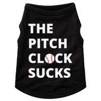 The Pitch Clock Sucks Pitching Shot Clock Baseball Pitcher Doggie Tank