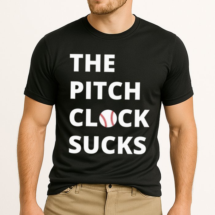 The Pitch Clock Sucks Pitching Shot Clock Baseball Pitcher Performance Shirt