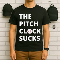 The Pitch Clock Sucks Pitching Shot Clock Baseball Pitcher T-Shirt