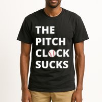 The Pitch Clock Sucks Pitching Shot Clock Baseball Pitcher Tall T-Shirt
