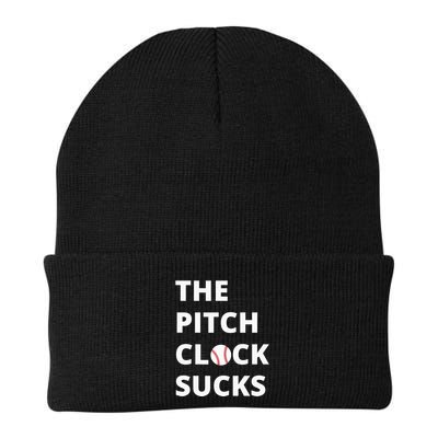 The Pitch Clock Sucks Pitching Shot Clock Baseball Pitcher Beanie