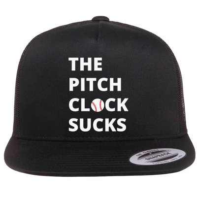 The Pitch Clock Sucks Pitching Shot Clock Baseball Pitcher Flatbill Hat