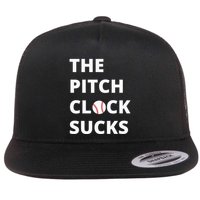 The Pitch Clock Sucks Pitching Shot Clock Baseball Pitcher Flatbill Hat