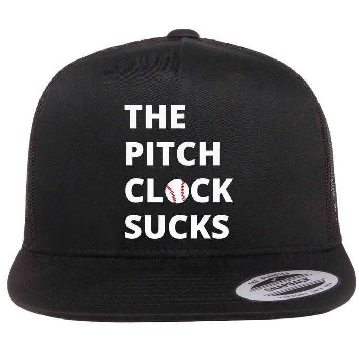 The Pitch Clock Sucks Pitching Shot Clock Baseball Pitcher Flatbill Hat