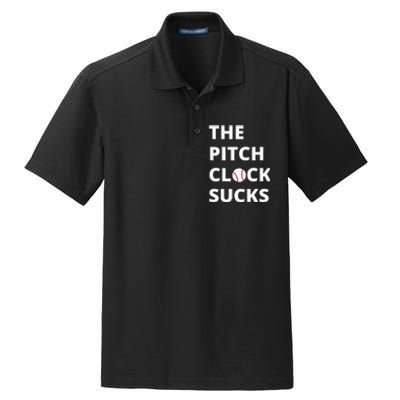 The Pitch Clock Sucks Pitching Shot Clock Baseball Pitcher Dry Zone Grid Polo