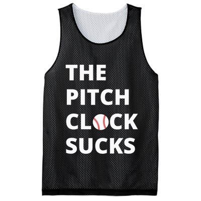 The Pitch Clock Sucks Pitching Shot Clock Baseball Pitcher Mesh Reversible Basketball Jersey Tank