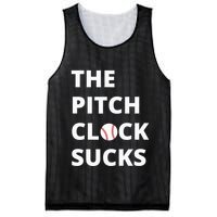 The Pitch Clock Sucks Pitching Shot Clock Baseball Pitcher Mesh Reversible Basketball Jersey Tank