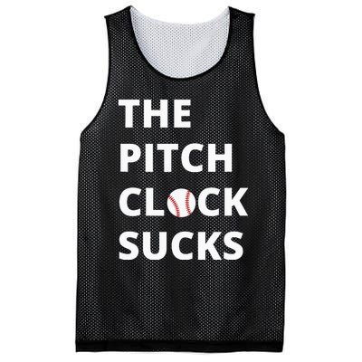 The Pitch Clock Sucks Pitching Shot Clock Baseball Pitcher Mesh Reversible Basketball Jersey Tank