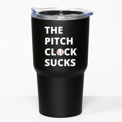 The Pitch Clock Sucks Pitching Shot Clock Baseball Pitcher Tumbler