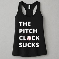 The Pitch Clock Sucks Pitching Shot Clock Baseball Pitcher Womens Tank Top