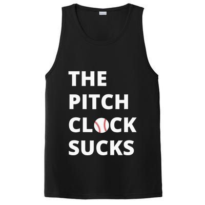 The Pitch Clock Sucks Pitching Shot Clock Baseball Pitcher PosiCharge Competitor Tank