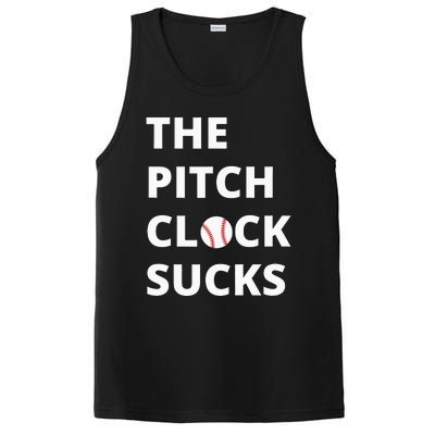 The Pitch Clock Sucks Pitching Shot Clock Baseball Pitcher PosiCharge Competitor Tank