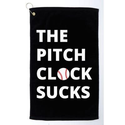 The Pitch Clock Sucks Pitching Shot Clock Baseball Pitcher Golf Towel