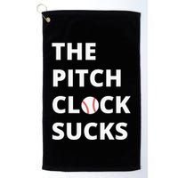 The Pitch Clock Sucks Pitching Shot Clock Baseball Pitcher Golf Towel