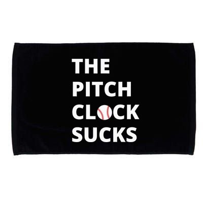 The Pitch Clock Sucks Pitching Shot Clock Baseball Pitcher Microfiber Hand Towel