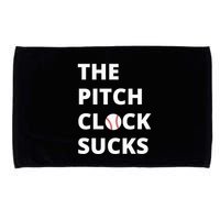 The Pitch Clock Sucks Pitching Shot Clock Baseball Pitcher Microfiber Hand Towel