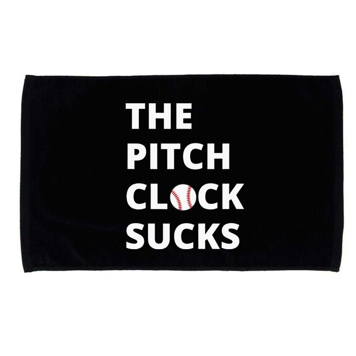 The Pitch Clock Sucks Pitching Shot Clock Baseball Pitcher Microfiber Hand Towel