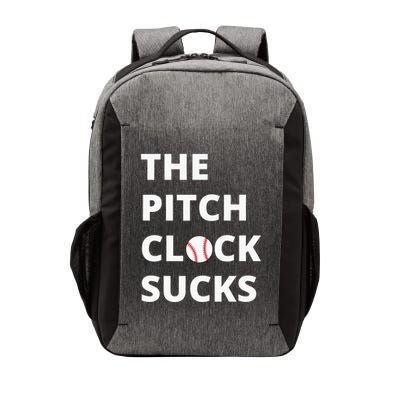 The Pitch Clock Sucks Pitching Shot Clock Baseball Pitcher Vector Backpack