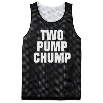 Two Pump Chump Funny Design Mesh Reversible Basketball Jersey Tank