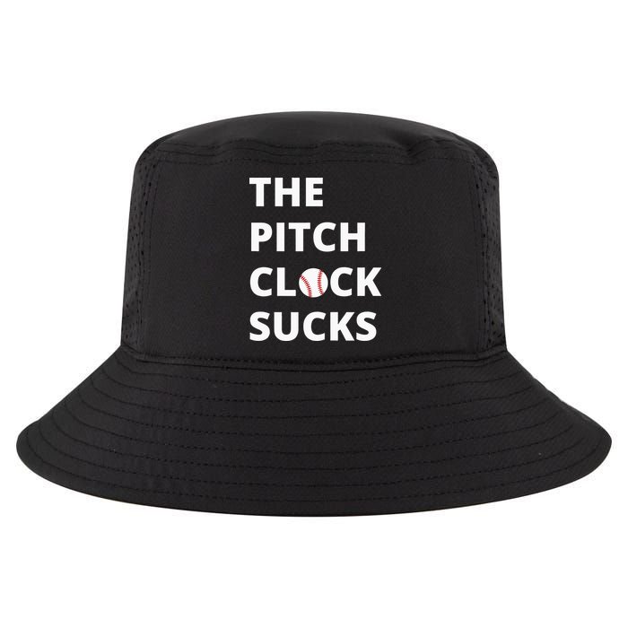 The Pitch Clock Sucks Pitching Shot Clock Baseball Pitcher Cool Comfort Performance Bucket Hat