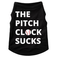 The Pitch Clock Sucks Pitching Shot Clock Baseball Pitcher Doggie Tank