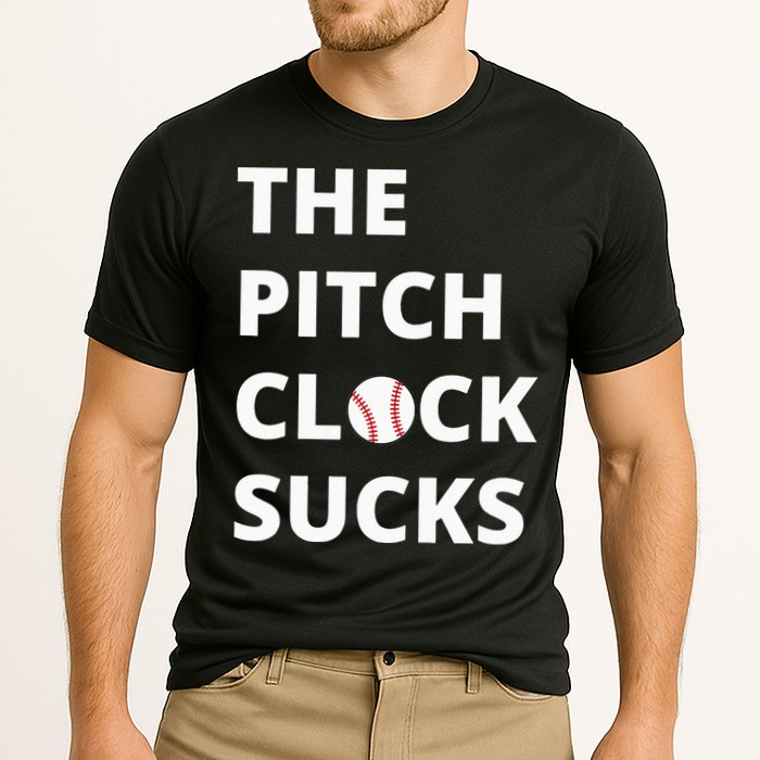 The Pitch Clock Sucks Pitching Shot Clock Baseball Pitcher Performance Shirt