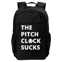 The Pitch Clock Sucks Pitching Shot Clock Baseball Pitcher Backpack