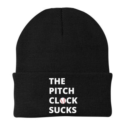 The Pitch Clock Sucks Pitching Shot Clock Baseball Pitcher Beanie