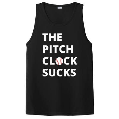 The Pitch Clock Sucks Pitching Shot Clock Baseball Pitcher PosiCharge Competitor Tank