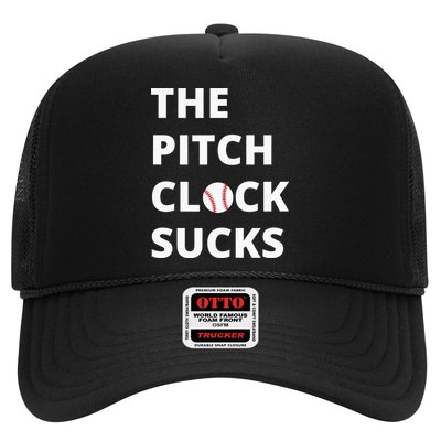 The Pitch Clock Sucks Pitching Shot Clock Baseball Pitcher Trucker Hat