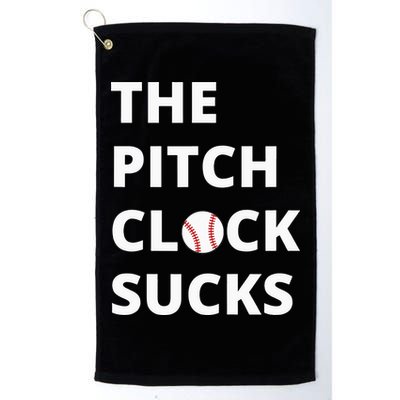 The Pitch Clock Sucks Pitching Shot Clock Baseball Pitcher Golf Towel