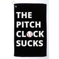 The Pitch Clock Sucks Pitching Shot Clock Baseball Pitcher Golf Towel