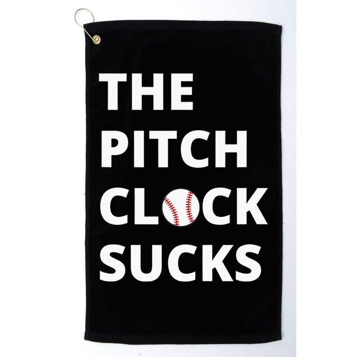 The Pitch Clock Sucks Pitching Shot Clock Baseball Pitcher Golf Towel