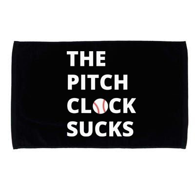 The Pitch Clock Sucks Pitching Shot Clock Baseball Pitcher Microfiber Hand Towel