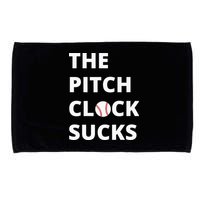 The Pitch Clock Sucks Pitching Shot Clock Baseball Pitcher Microfiber Hand Towel