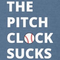 The Pitch Clock Sucks Pitching Shot Clock Baseball Pitcher Garment-Dyed Sweatshirt