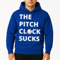 The Pitch Clock Sucks Pitching Shot Clock Baseball Pitcher Hoodie